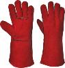 PPE Welding Gauntlet Glove Red