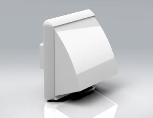 PL100-FDCG - Cowled Outlet/Grille - 110 x 54mm