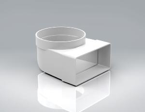 PL100-FD90EC  - 90° Elbow Bend Female 110x54mm