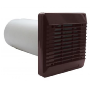 Vent Axia Wall Duct & Grille Vent Kit 100dia