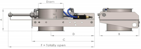 Pneumatic Automatic Gate Dimensions