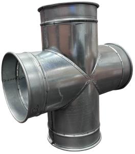 RXCP 200mm Rolled Edge Double Branch on Pipe
