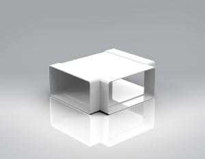 PL100-FDTEE  - Flat Channel Equal T-Piece 110x54mm