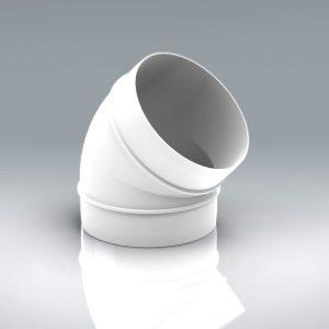 PL100-RDB45 -  45° Elbow Bend 100mm dia