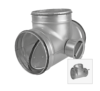 Tee Piece with Air Tight Damper - 100mm