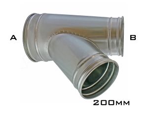 CTV45 - 200mm Clip Branch On Pipe/Reducer