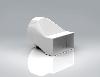 PL100-FDRD - Rectangular to Round Adaptor 110x54mm