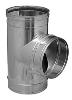 SWS Grade 304 Flue 90 deg Tee Piece LE/SE