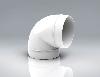 PL100-RDB90 - 90° Elbow Round Bend 100mm dia