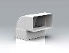 PL100-FDV90 - 90° Vertical Bend 110x54mm
