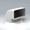 PL100 - FDV45 - 45° degree Vertical Bend 110x54mm